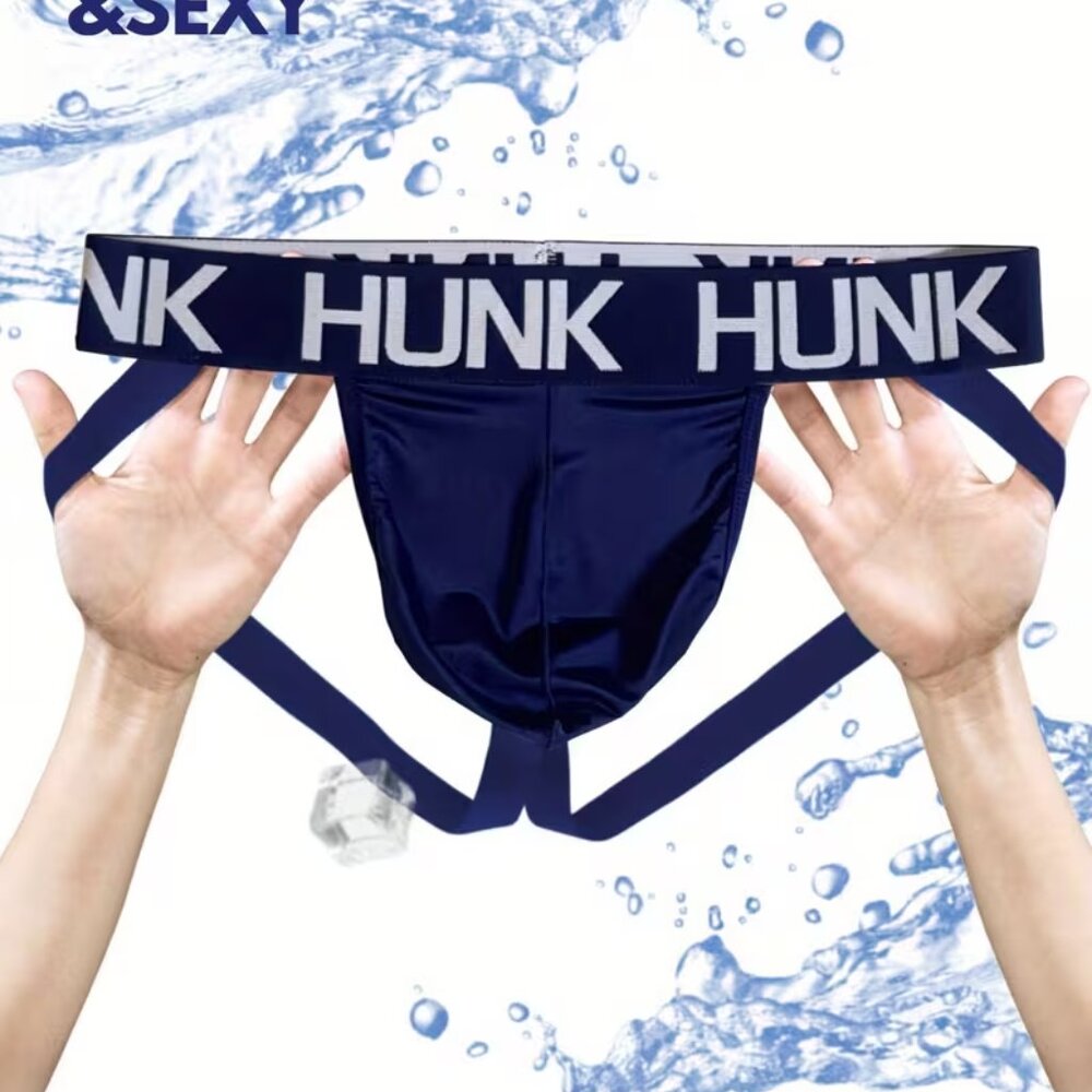 HUNK Men'S Butt Lift Briefs, Boxers, And Underwear with Strap Design Large